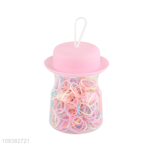 Hot products mini hair ties colorful elastic hair bands for girls