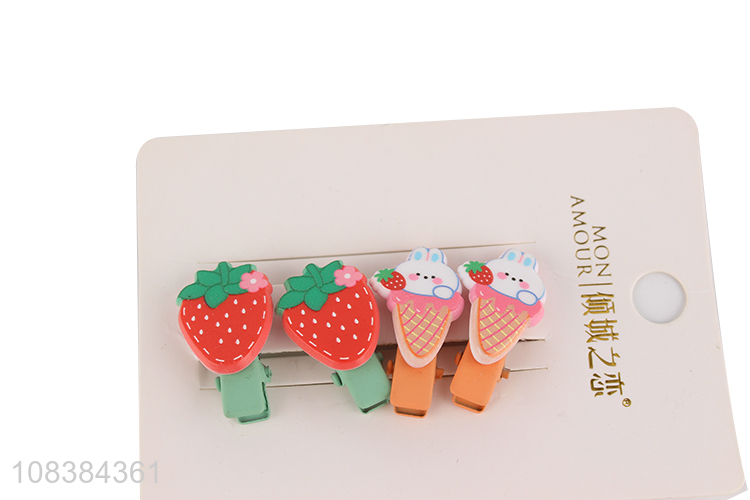 High quality cartoon duckbill hair clips girls hairpins