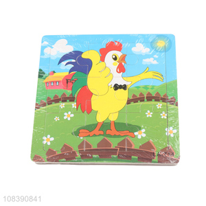 China market wooden puzzle children cartoon educational puzzle