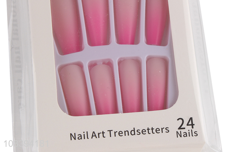 China imports nail art long fake nails press on artificial nails