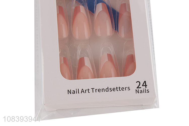 Popular items full cover fake nail set ABS false nails with glue