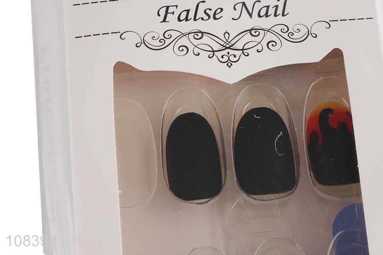 Hot product full cover short fake nails set false nail stickers