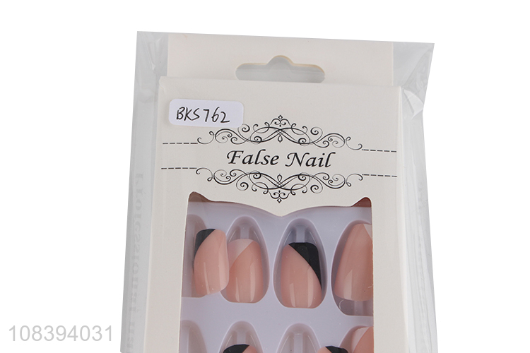 Wholesale full cover ballerina fake nails hand painted false nails