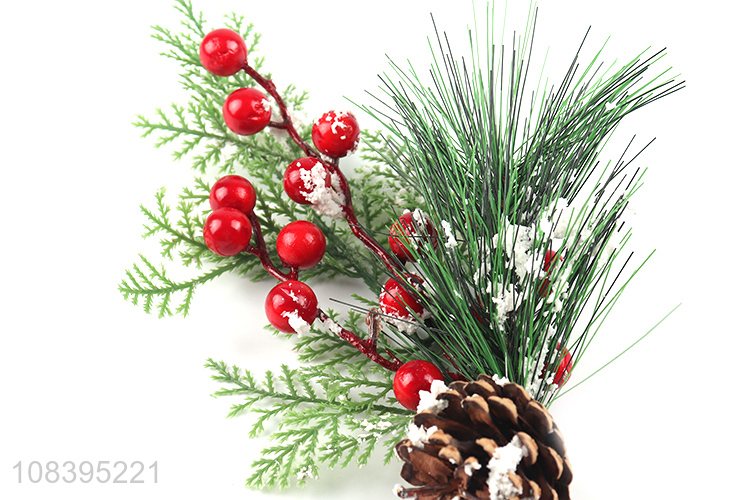 Best selling natural artificial christmas pine cone picks