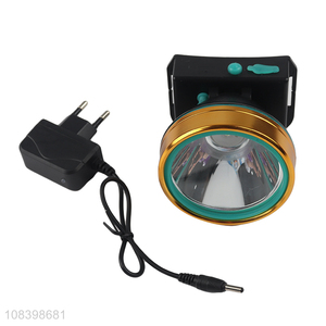 Wholesale super bright lithium battery waterproof head lamp for hiking