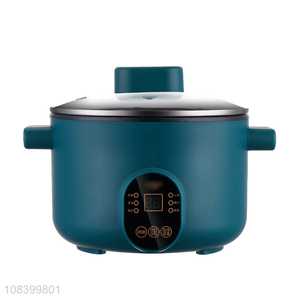 Custom logo household electric hot pot cooking pot touch-panel 3L 600W