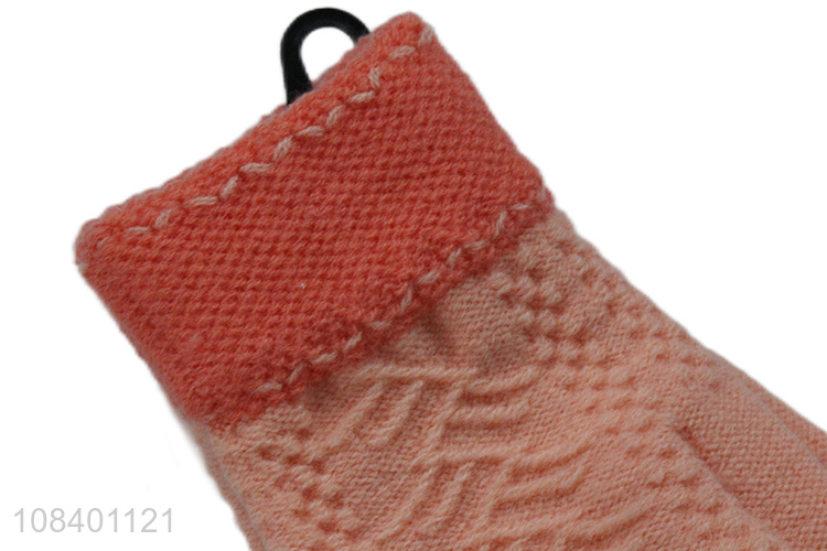 Most popular fashion warm acrylic gloves for ladies