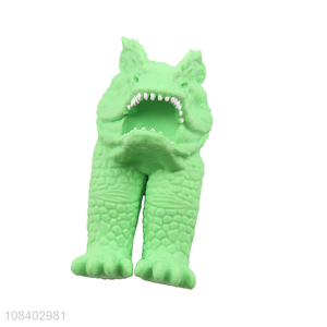 Good selling green tpr animal toys for anti-stress