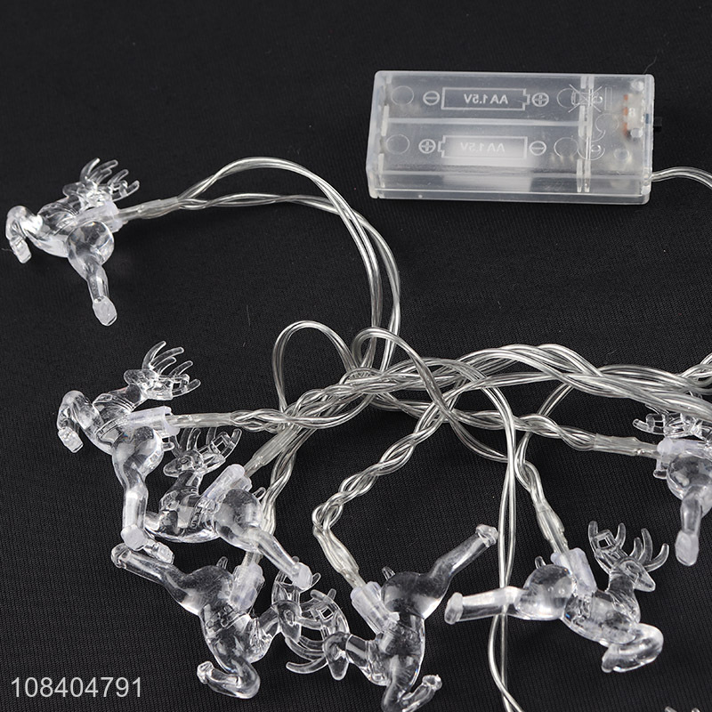 Wholesale cute elk lighting string christmas party decoration
