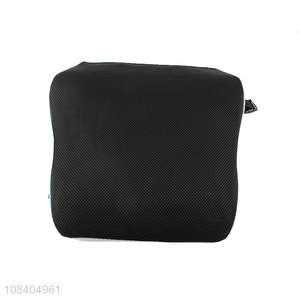 Hot selling black car memory foam lumbar pillow