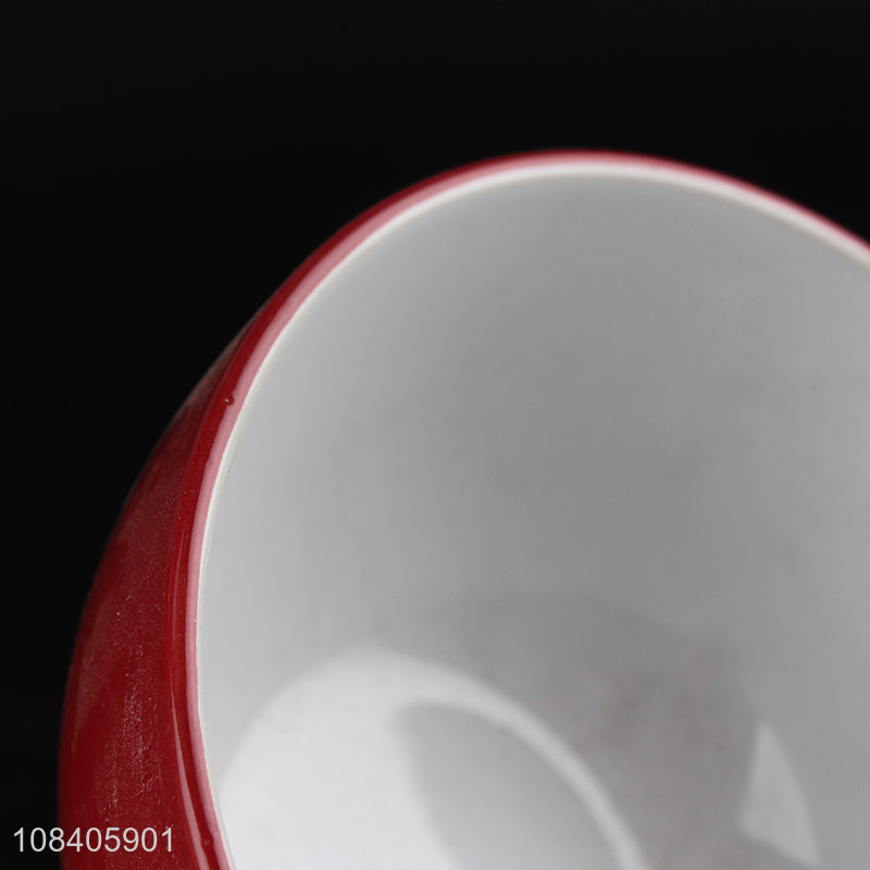 Hot products red round ceramic tableware bowl for sale