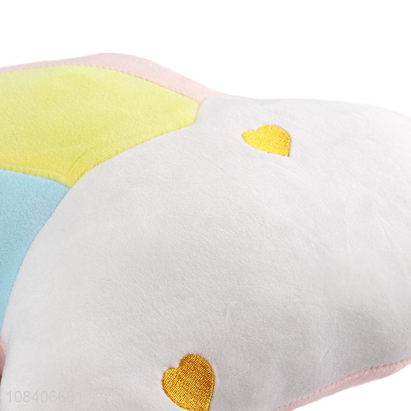 Good price fashion rainbow throw pillows U-shaped neck pillow