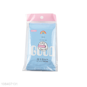 Online wholesale soft individual wet wipe with natural vegetable liquid