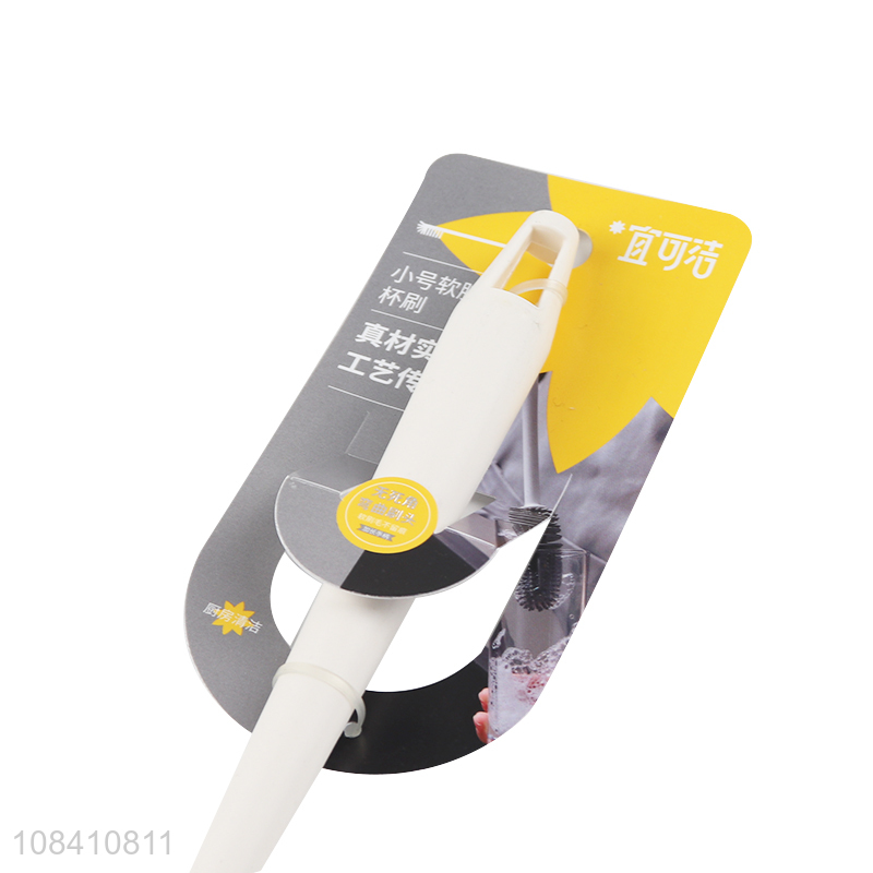 New arrival plastic cup brush long handle cleaning brush
