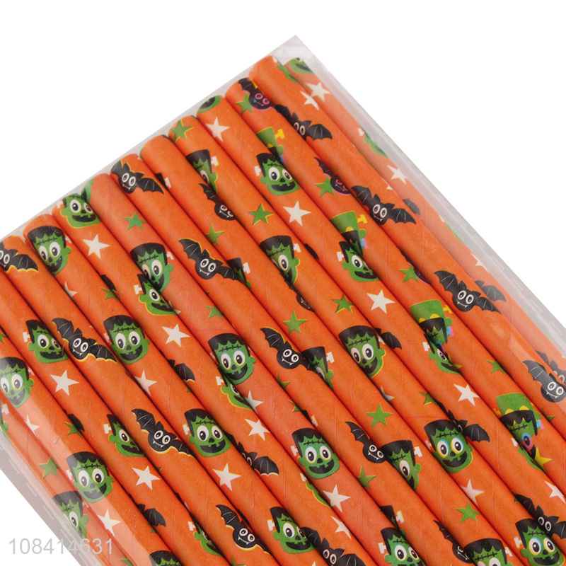 Wholesale 20 pieces disposable straws eco-friendly paper straws for beverage