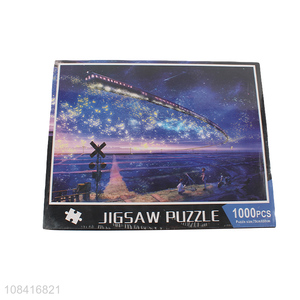 Good wholesale price 1000 piece paper jigsaw puzzles for adults