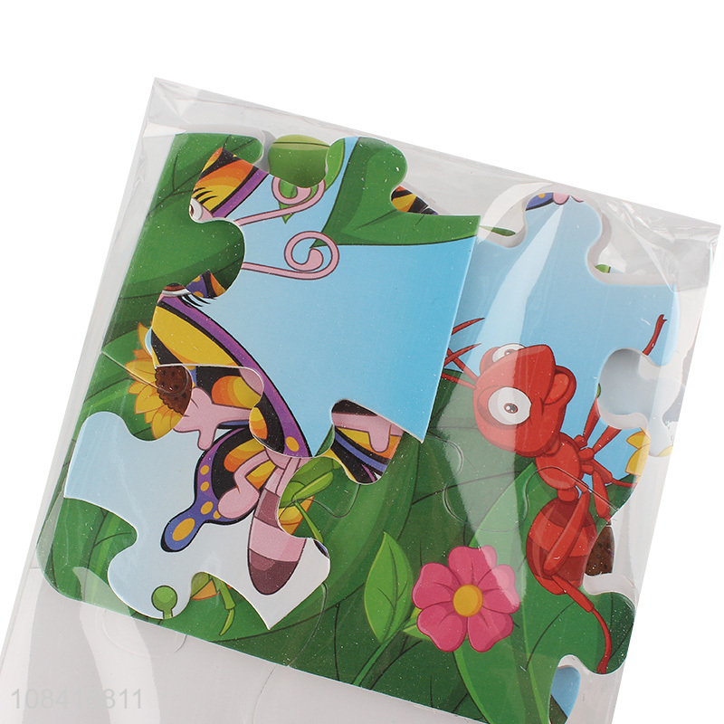 Hot selling cartoon insect puzzles paper puzzles for kids