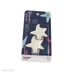 Hot sale simple starfish free punch sticky hooks