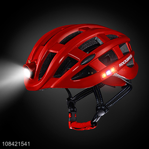Best quality mountain bike helmet with warning light & insect proof net