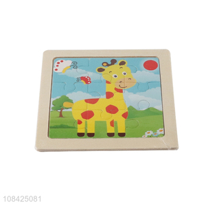 Hot product paper giraffe puzzle kids preschool educational toy