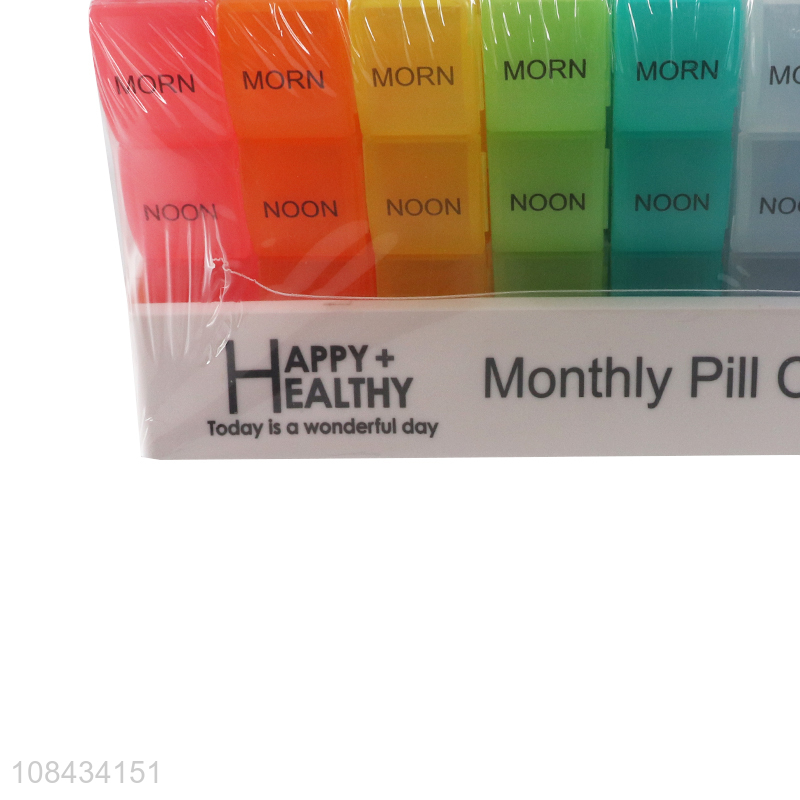 Yiwu wholesale monthly pill organizer medicine box