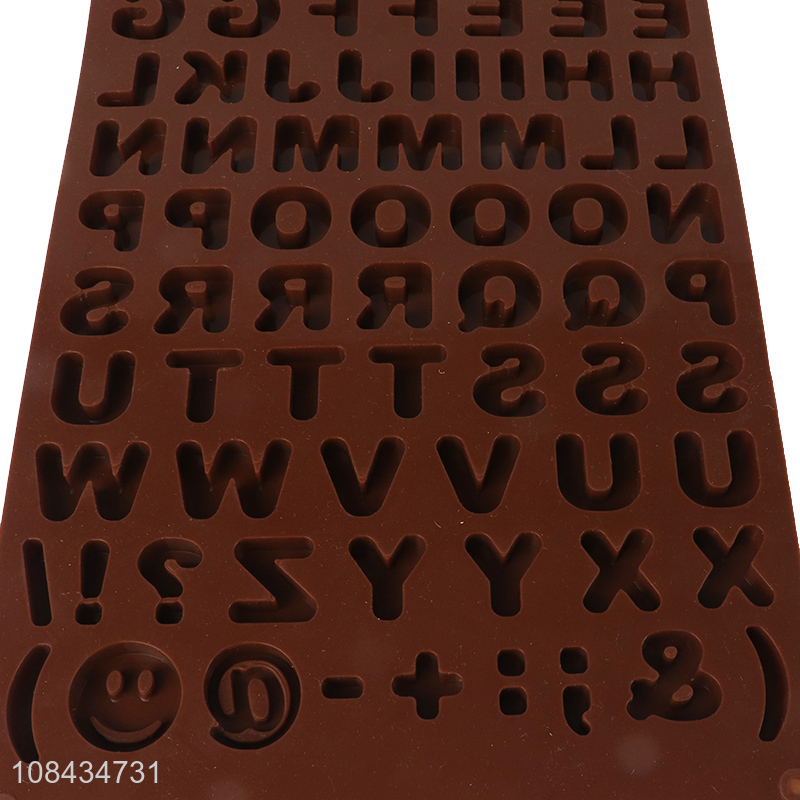 Good quality letter shape silicone chocolate mould