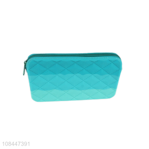 New design gradient color rhomboid silicone coin <em>purse</em> for women