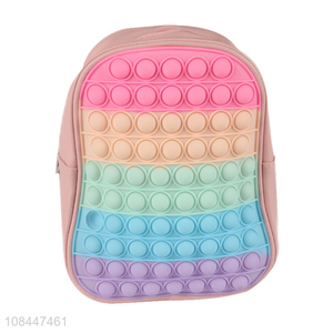 Wholesale pop backpack silicone waterproof backpack for kids girls