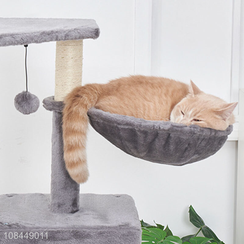 Wholesale simple plush cat climbing frame cat jumping platform