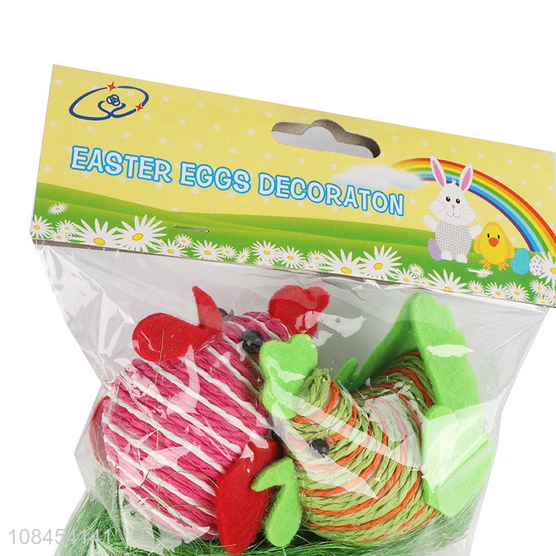 Wholesale from china 2pieces chicken shape easter decoration for gifts