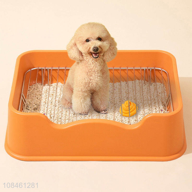 New products indoor anti-slip dog toliet with net rack and pooper scoop