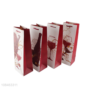 Most popular reusable paper wine bottle bag gifts bag