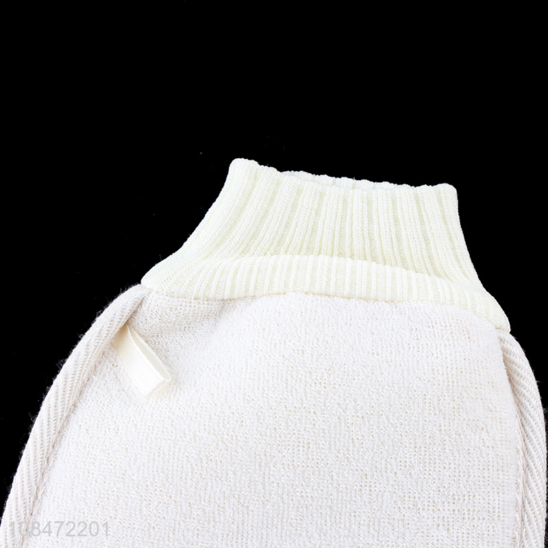 Wholesale exfoliating shower bath gloves body scrub gloves for bath