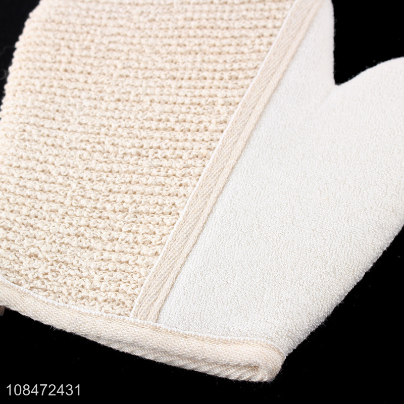 Wholesale body scrubber exfoliating glove mitt for dead skin removal