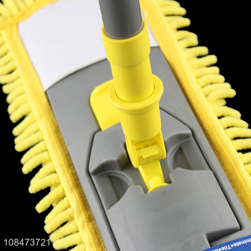 High quality household cleaning tool chenille flat mop with telescopic handle