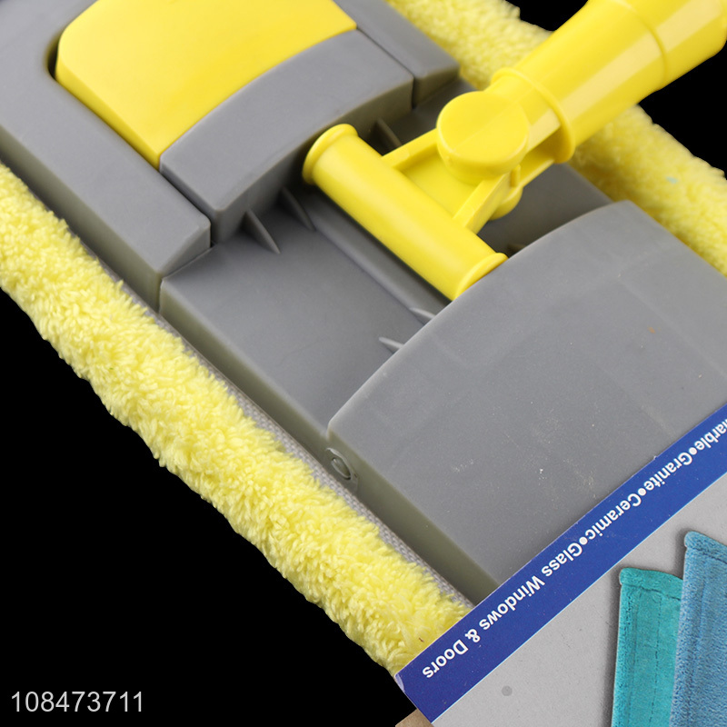 Hot sale dry and wet floor mop coral fleece flat mop for hardwood floors