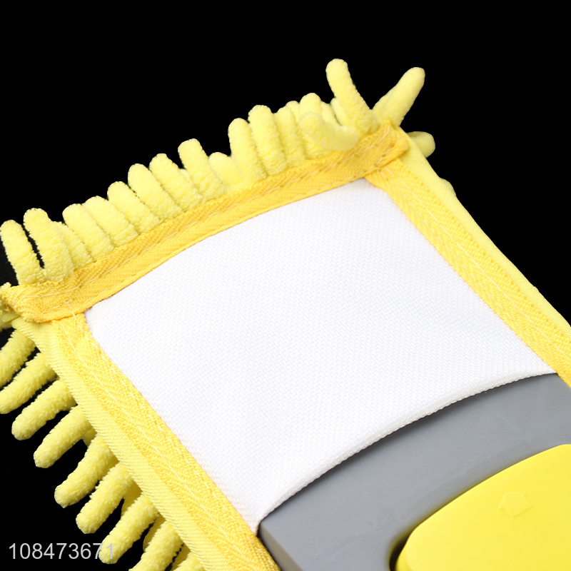 Factory wholesale all-purpose telescopic flat mop with chenille mop head