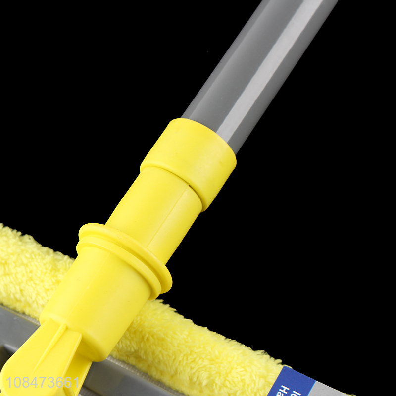 High quality household telescopic handle flat mop with coral fleece mop head