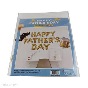 Factory supply happy father's day foil balloons inflatable air balloons