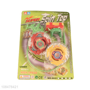 Popular products plastic spinning top battling game toy for boys girls