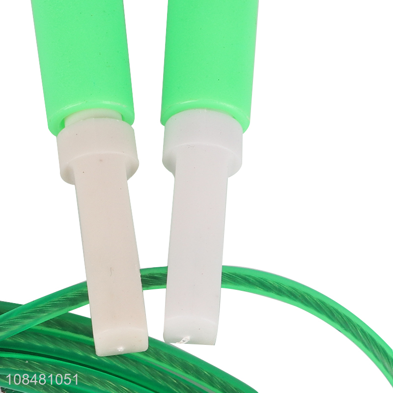 New style green fitness workout speed jumping rope for sale