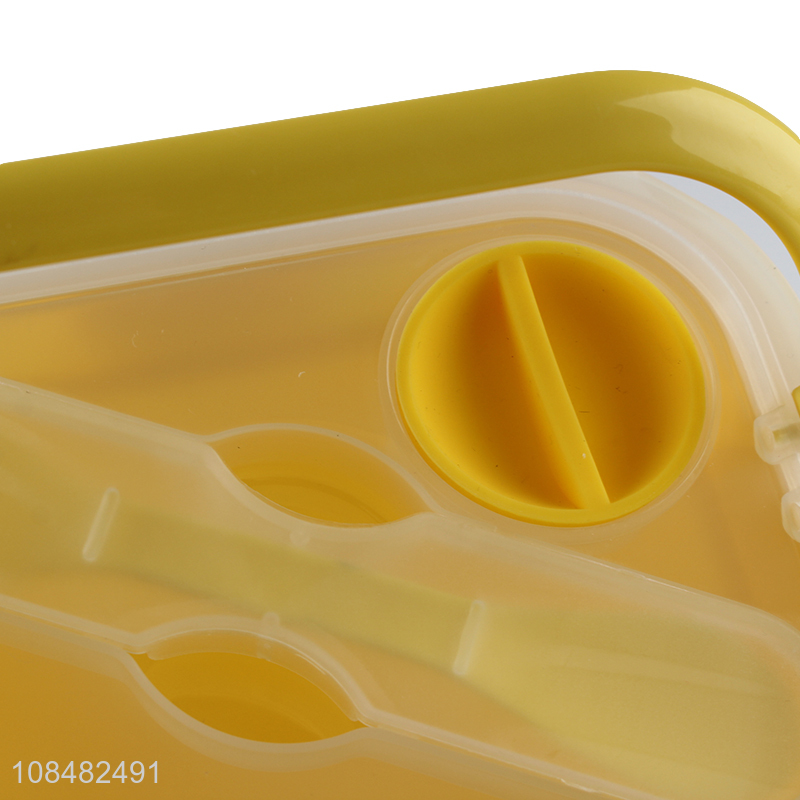 New arrival collapsible silicone lunch box with airtight lid