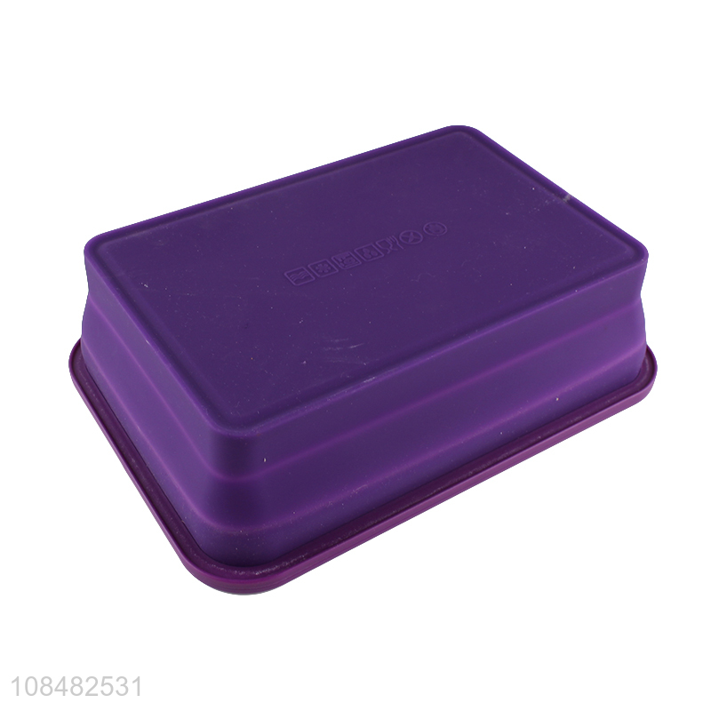 High quality outdoor airtight collapsible silicone bento box