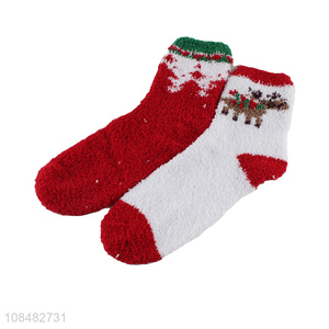Good quality women coral fleece socks sleeping warm socks
