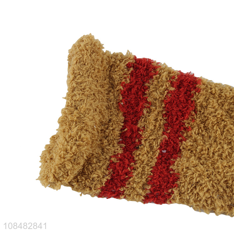 Hot selling fuzzy coral fleece socks sleeping socks for women