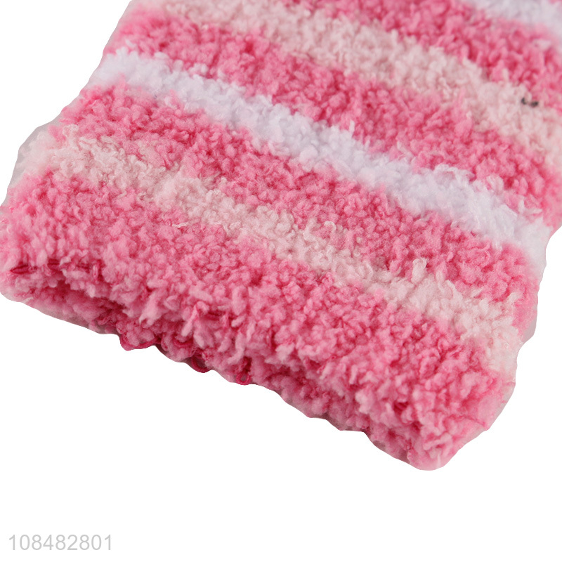 OEM ODM womens socks fluffy coral fleece warm sleeping socks
