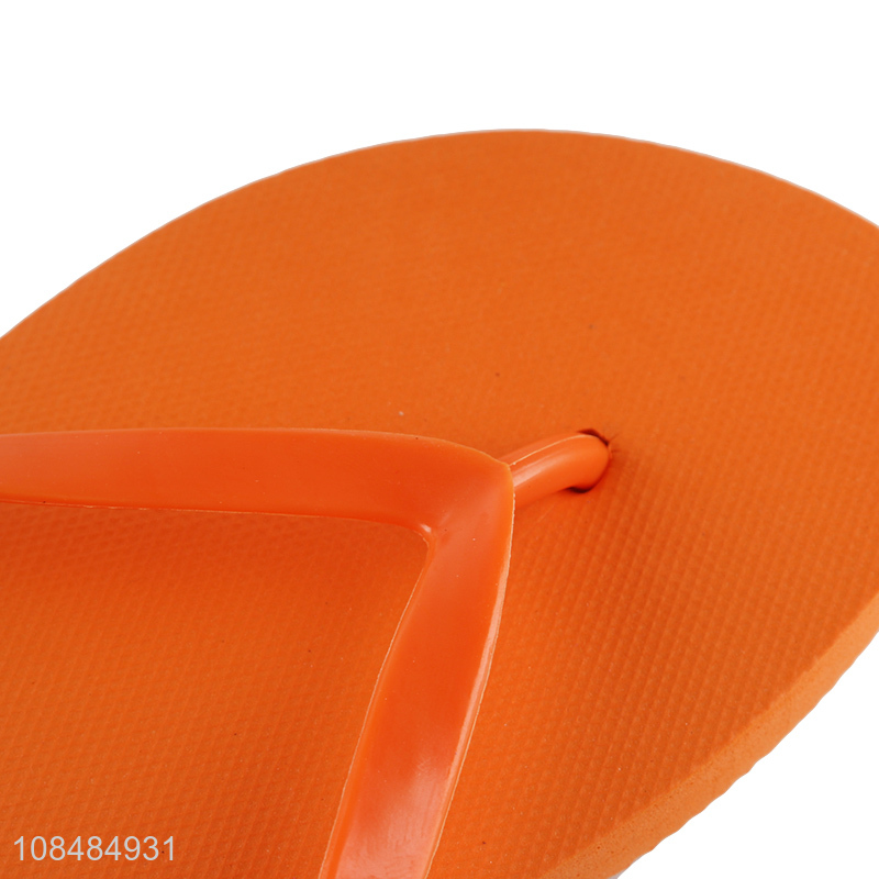 Good price orange fashion soft bottom flip flops wholesale