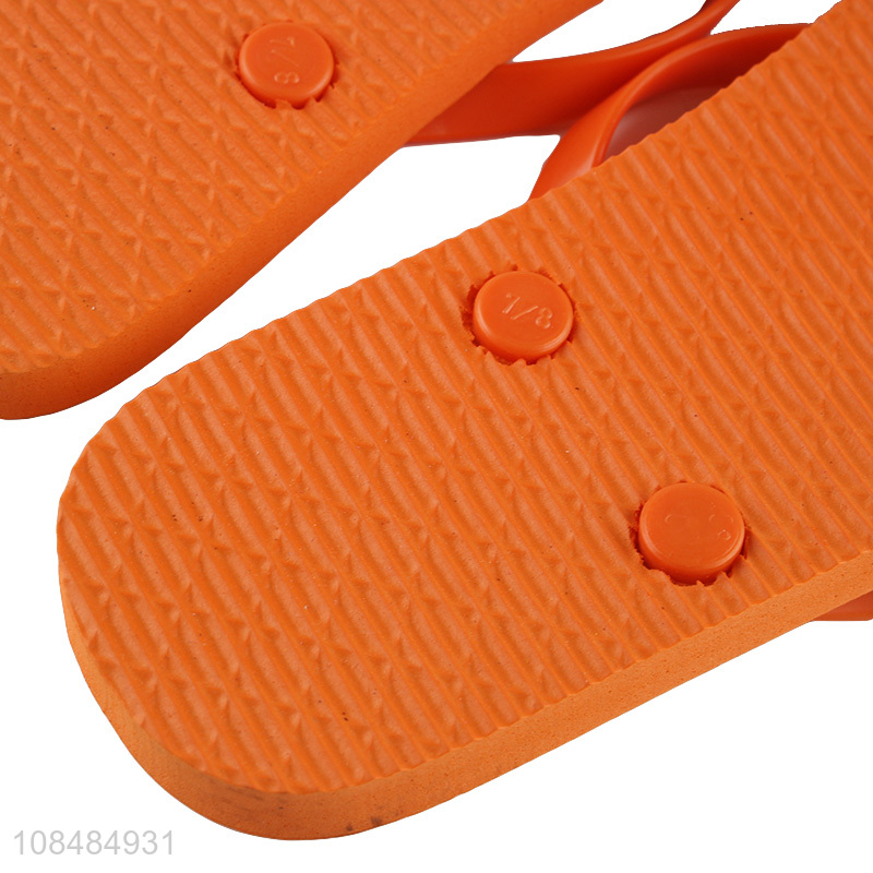 Good price orange fashion soft bottom flip flops wholesale