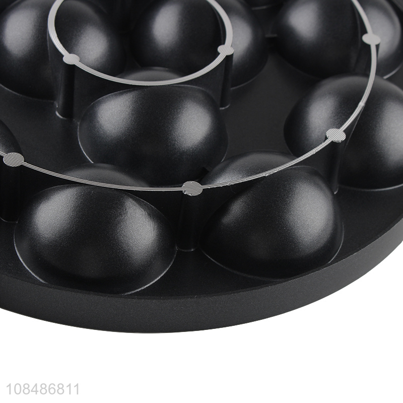 Factory supply aluminum cake pan black round cake non-stick pan