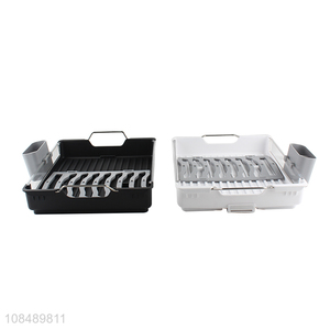 High quality eco-friendly plastic dish drain rack dish storage rack